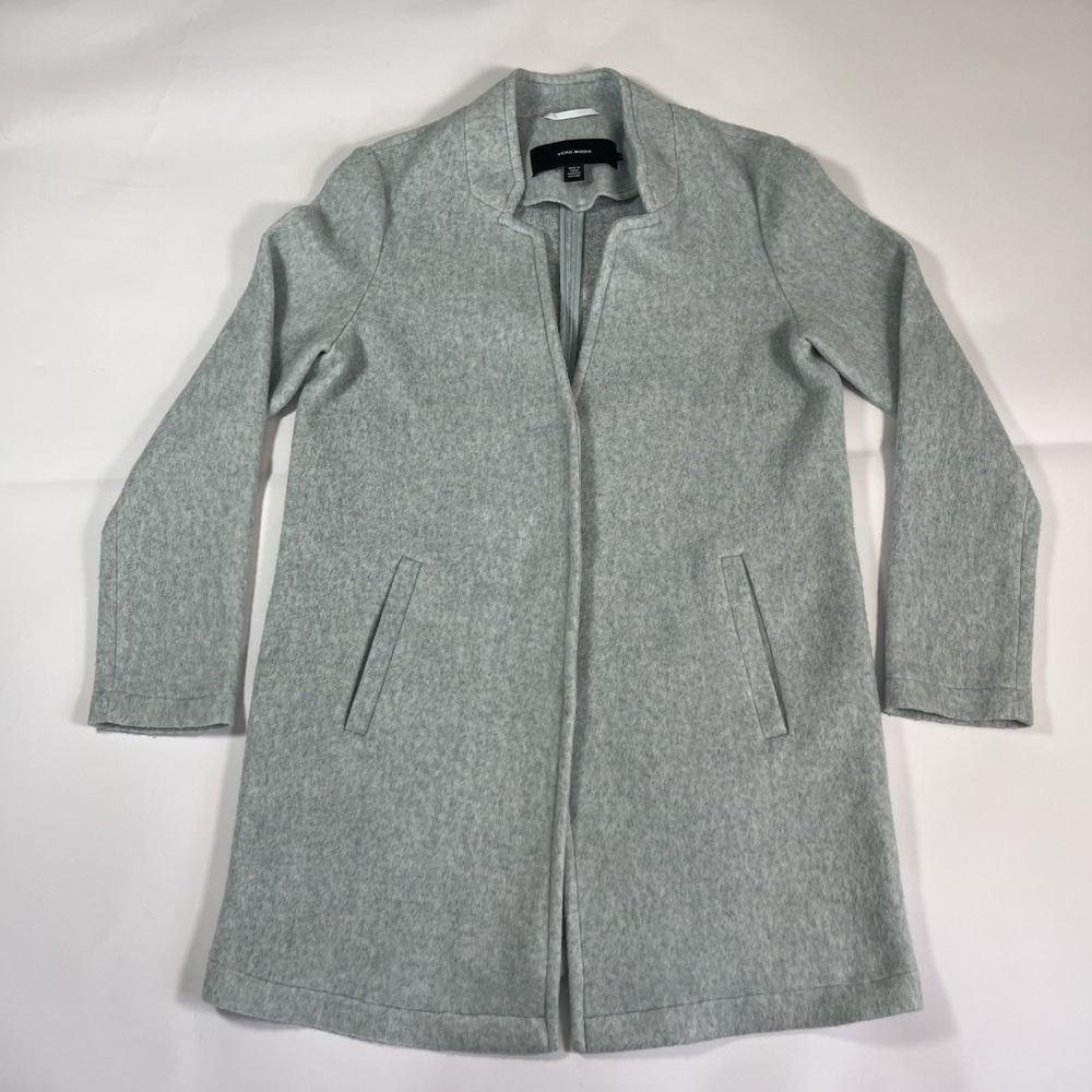 Vero Moda Curve Katrine Light Blue Women's Coat US Size Small Incredibly Soft‎